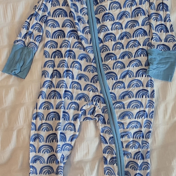 Little Sleepies Other - Blue Rainbow Kids One Piece